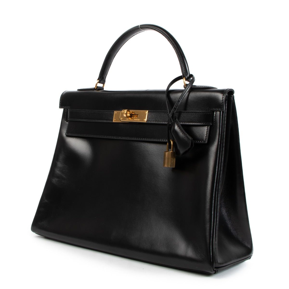 Hermès Vintage Kelly 32 Zwart Box GHW