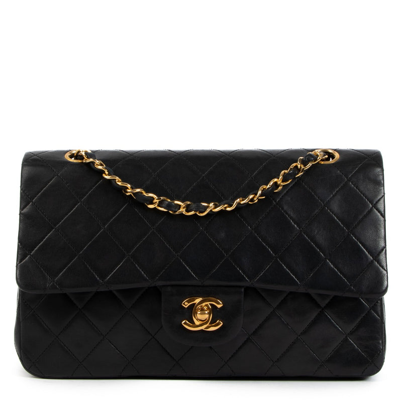 Chanel Black Lambskin Medium Classic Flap Bag
