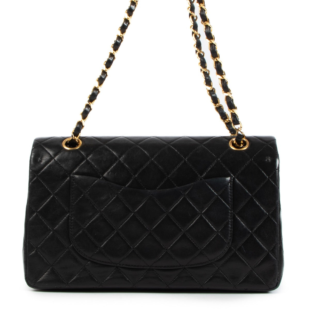 Chanel Vintage Zwarte Medium Klassieke Kleptas