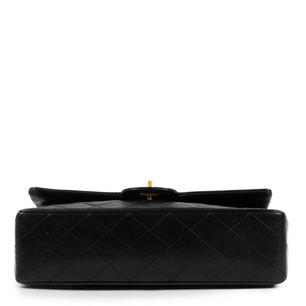 Chanel Vintage Zwarte Medium Klassieke Kleptas