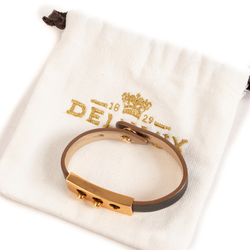 Delvaux Black Tempête Wrap Bracelet