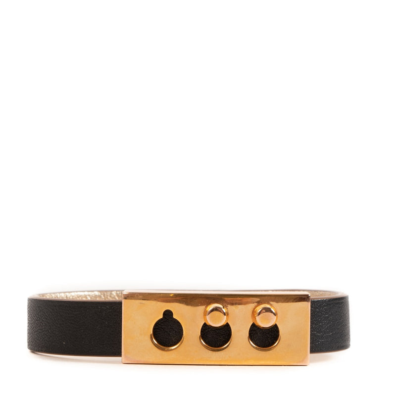 Delvaux Black Tempête Wrap Bracelet