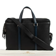 Delvaux President Black Sellier Bicolore Briefcase