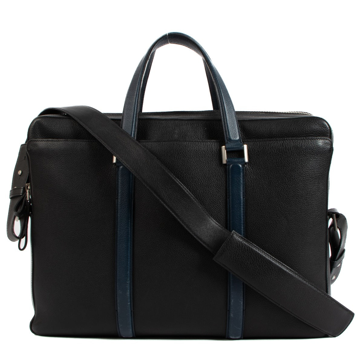Delvaux President Black Sellier Bicolore Briefcase