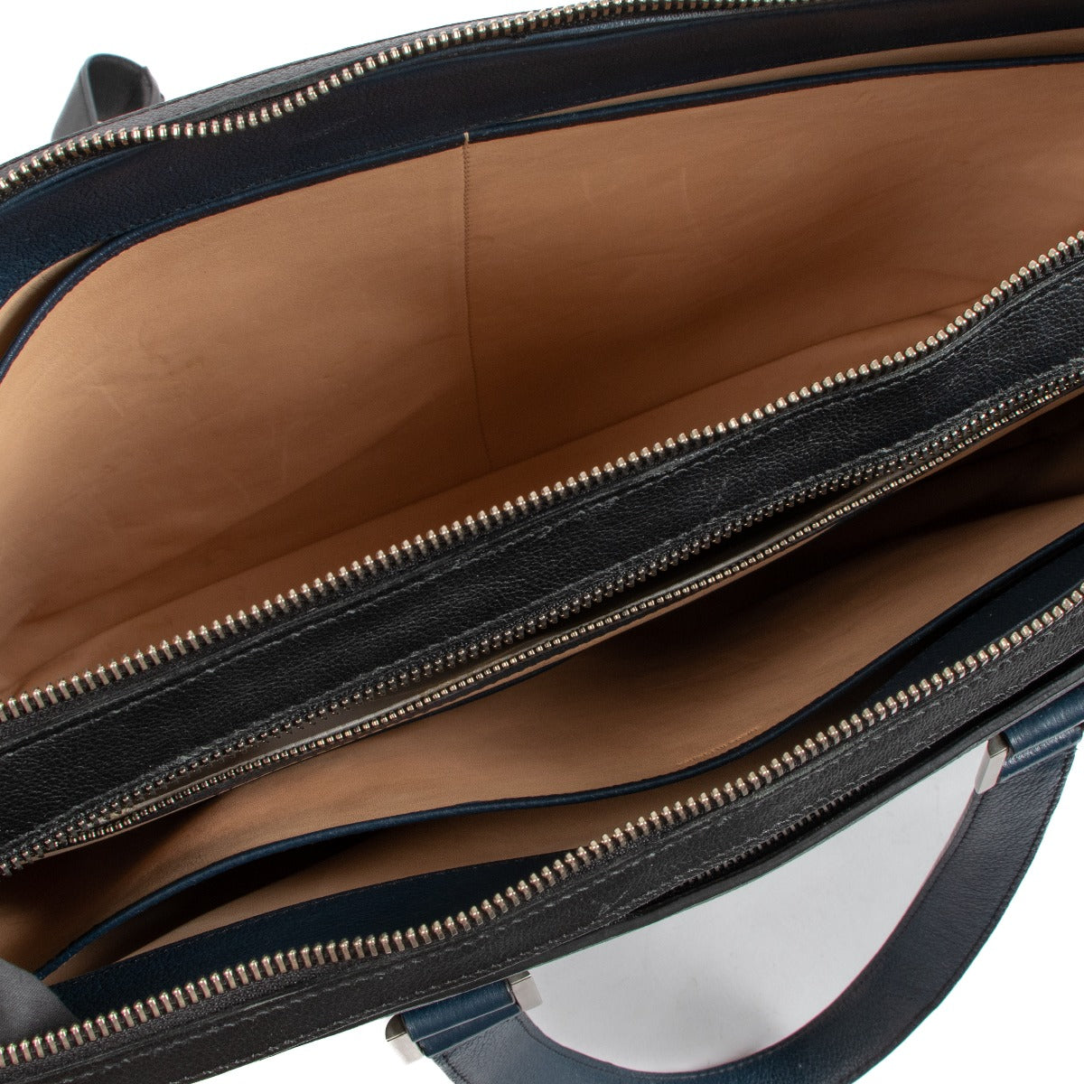 Delvaux President Black Sellier Bicolore Mallette