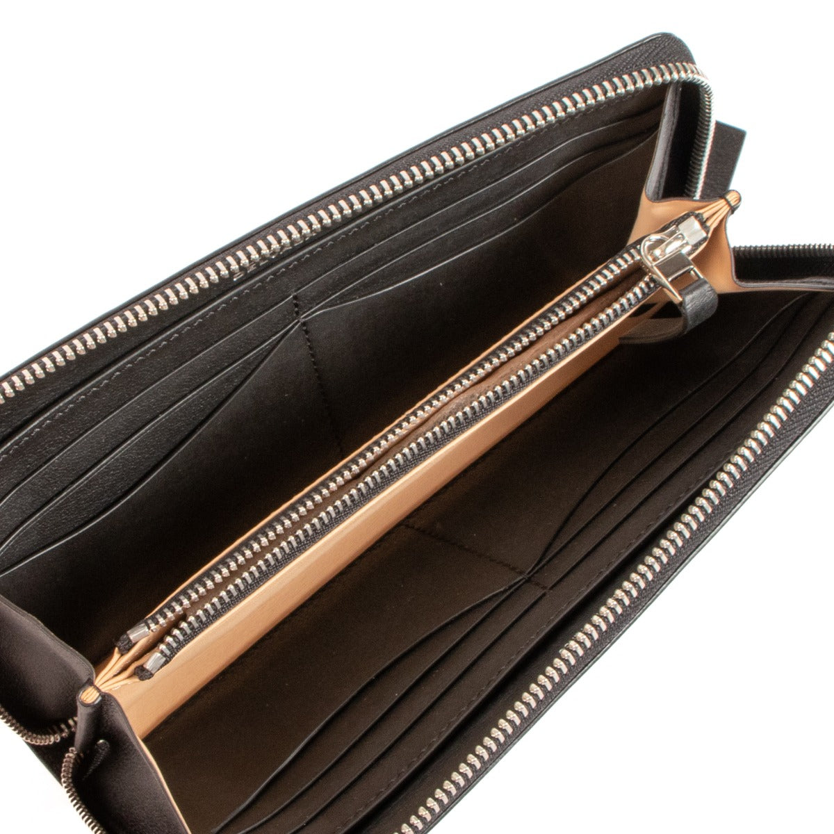 Delvaux Accordéon Black Allure Long Wallet