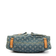 Buy an authentic Louis Vuitton Blue Monogram Denim Baggy GM Bag in very good condition at Labellov.com