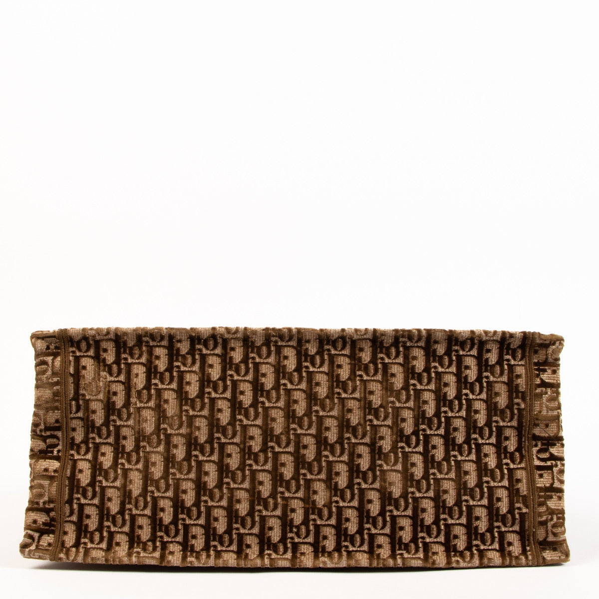 Grand Sac Cabas Dior Book Tote en Broderie Oblique Marron