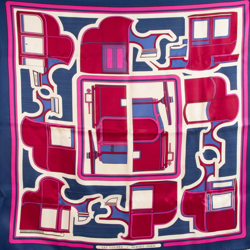Hermès Multicolor Les Coupés Scarf