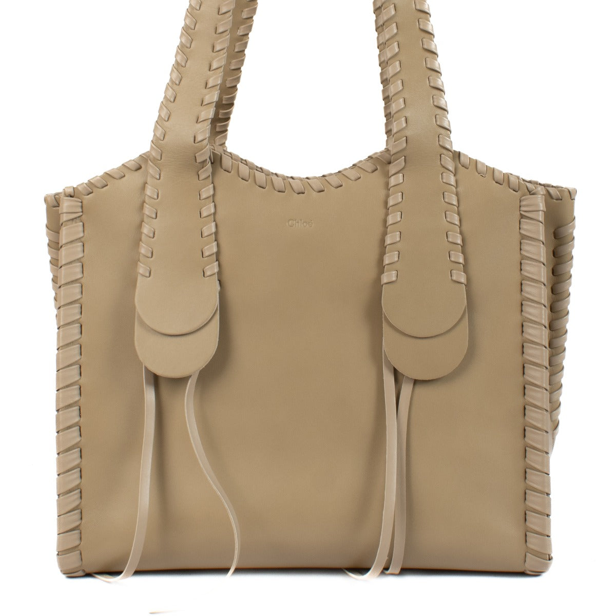 Chloé Argil Calfskin Leather Mony Medium Tote Bag