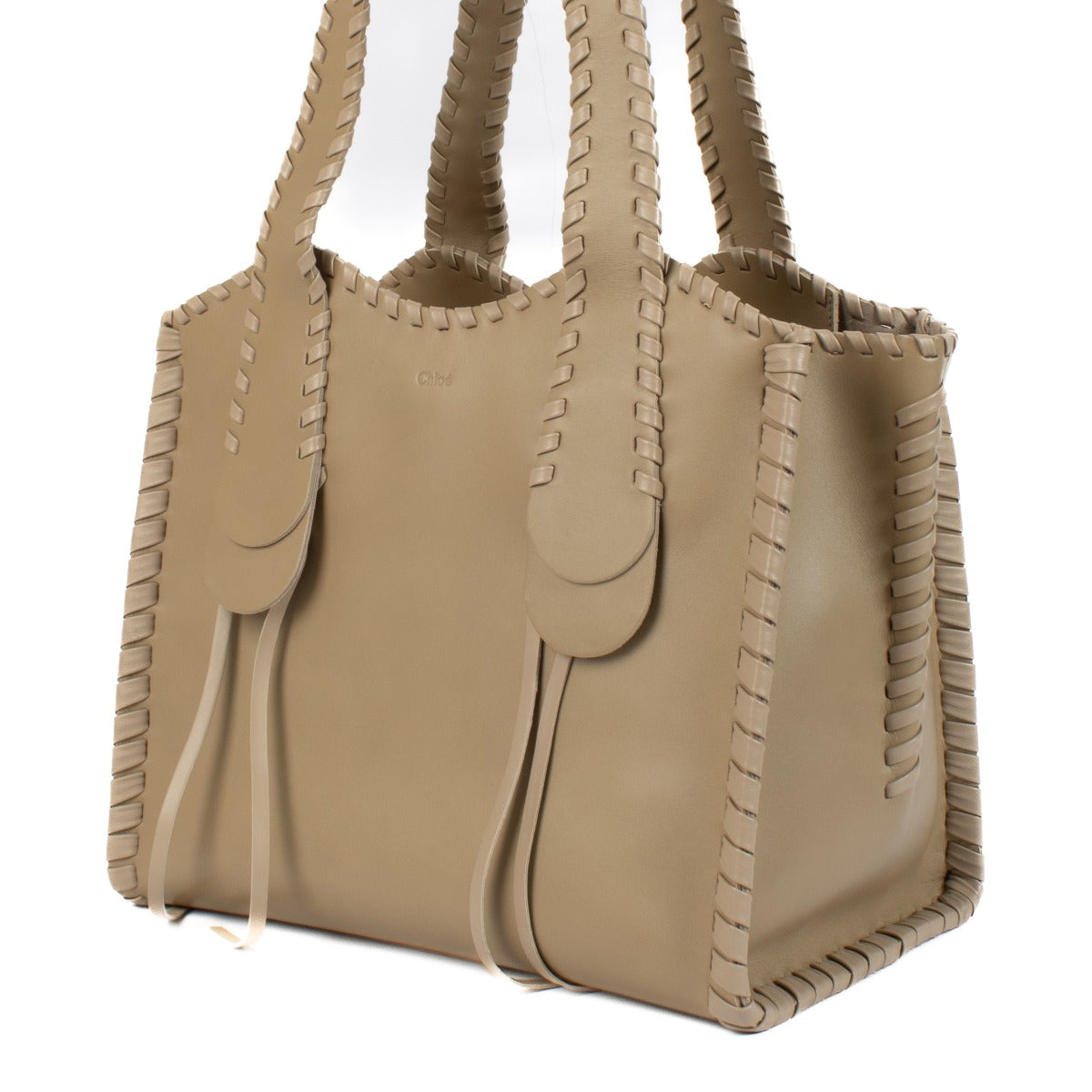Chloé Argil Calfskin Leather Mony Medium Tote Bag