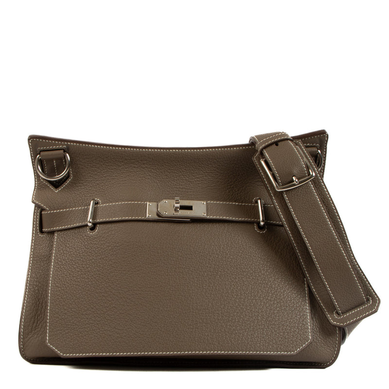 Hermès Jypsiere 34 Etoupe Taurillon Clemence