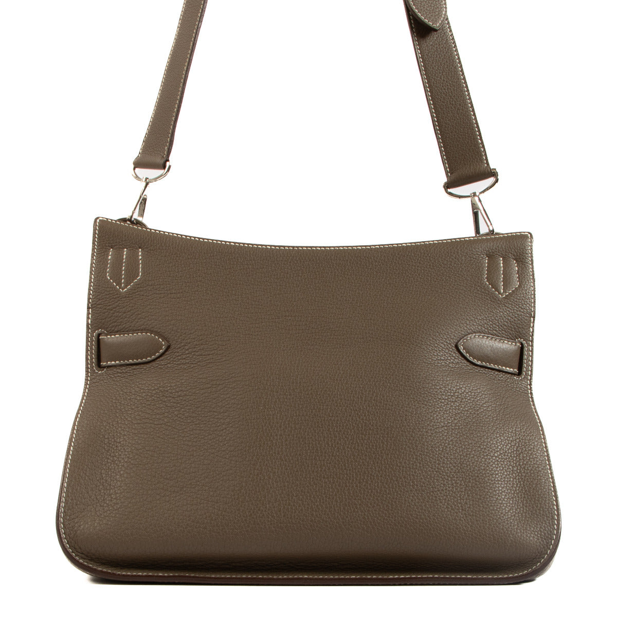 Second hand Pre-owned Hermès Jypsiere 34 Etoupe Taurillon Clemence on www.labellov.com