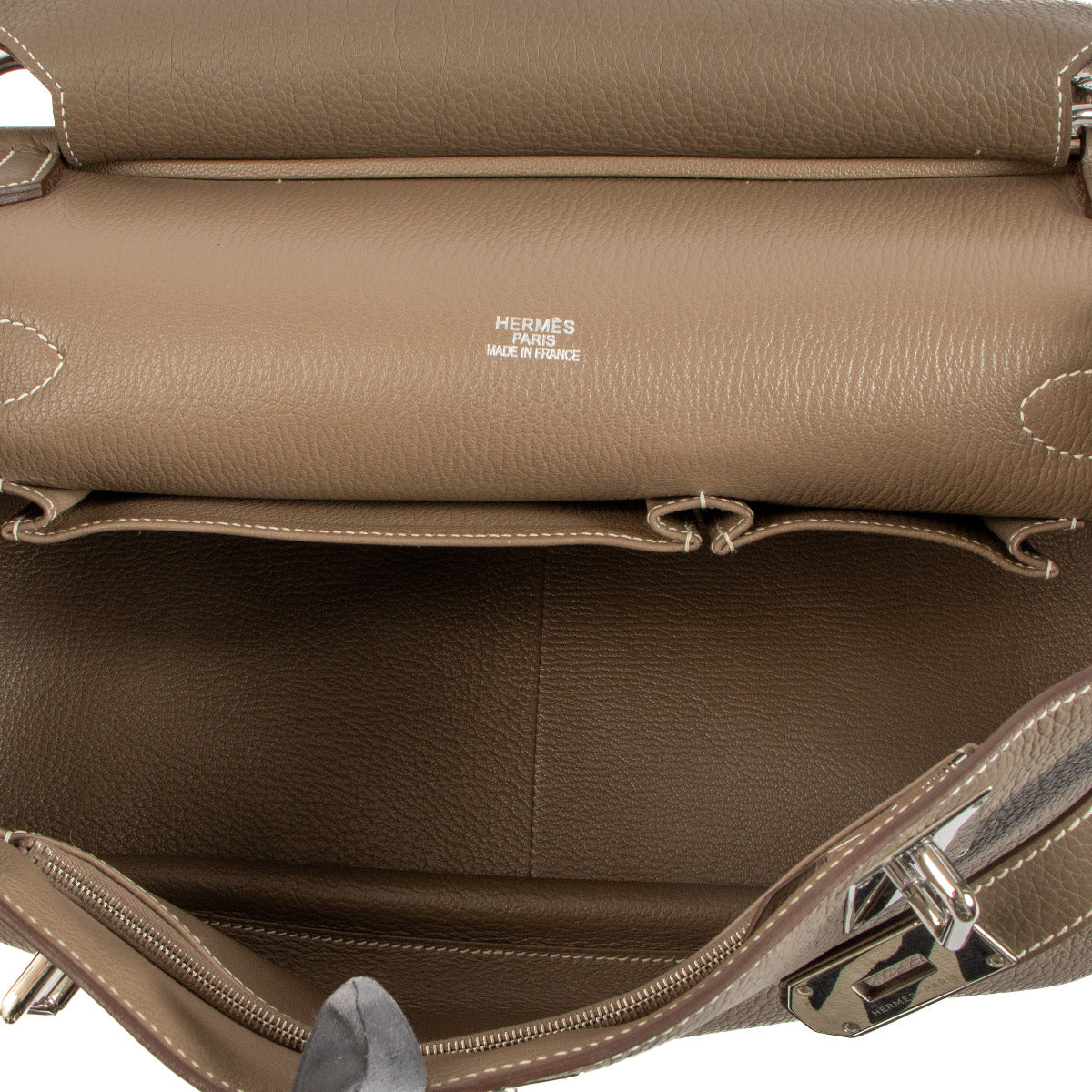 Hermès Jypsiere 34 Etoupe Taurillon Clemence PHW