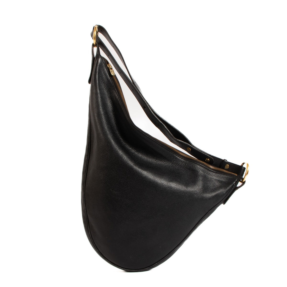 Delvaux Tentation GM Zwarte Trotteur Crossbody Tas