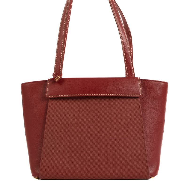 Delvaux Mirage Red Trotteur Shoulder Bag