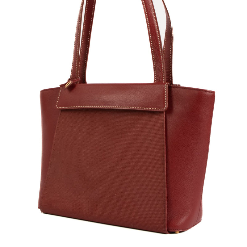Delvaux Mirage Red Trotteur Shoulder Bag