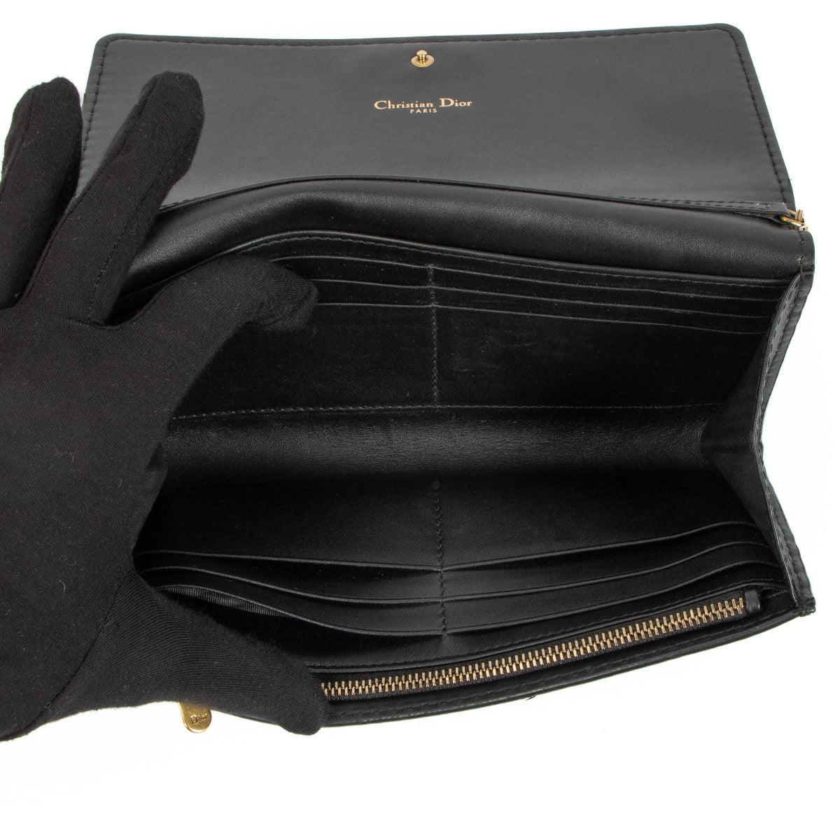 shop 100% authentic second hand Christian Dior D-Fence Black Wallet On Chain on Labellov.com