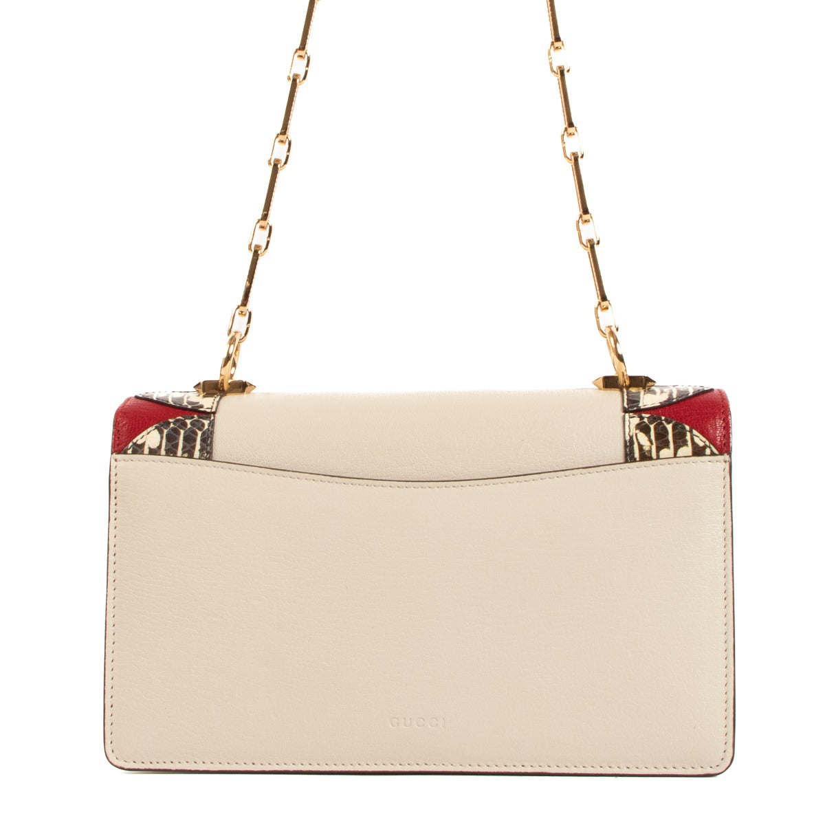 Gucci 2017 Broche Leather/Snakeskin Fox Crossbody Bag