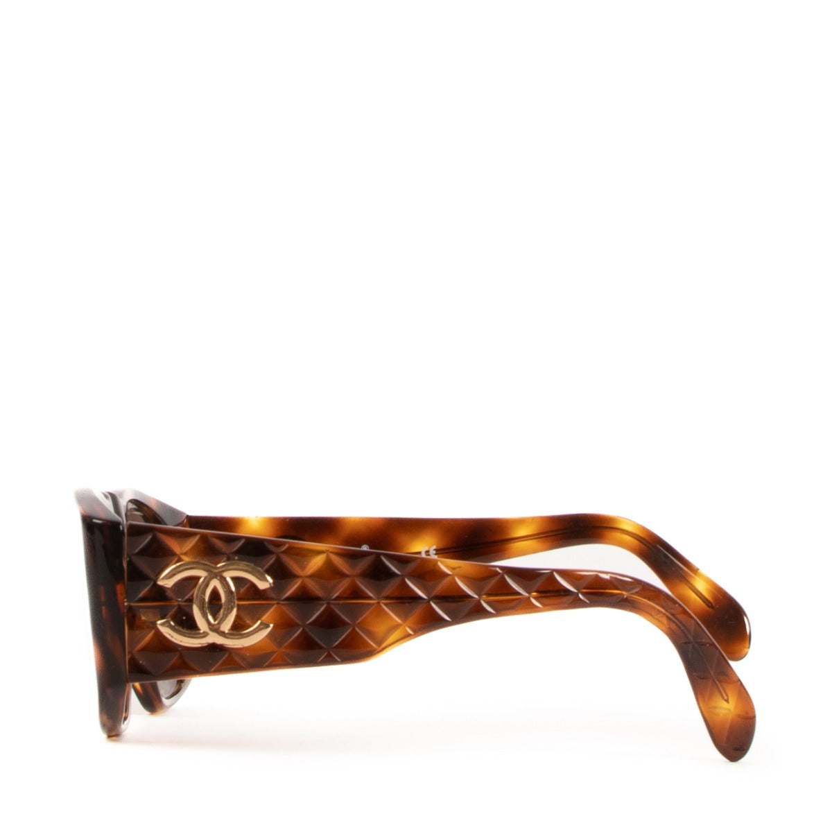 Chanel 0003 Tortoise Quilted CC Vintage Sunglasses