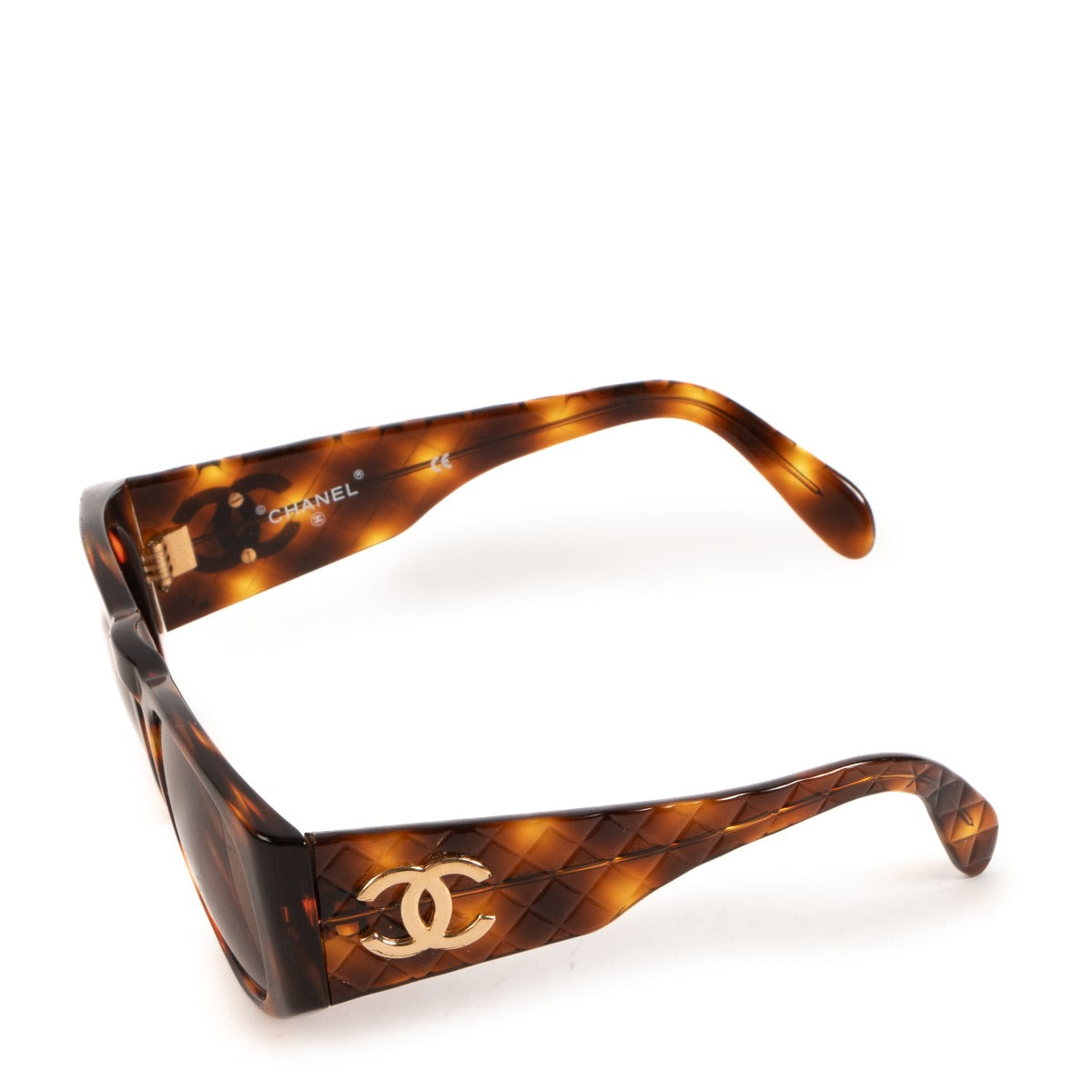 Chanel 0003 Tortoise Quilted CC Vintage Sunglasses