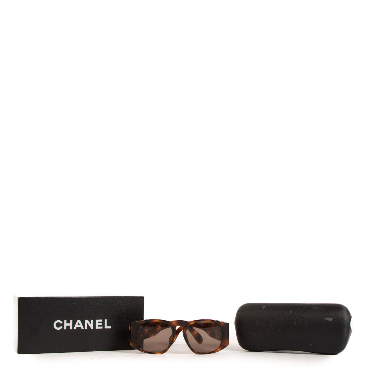 Chanel 0003 Tortoise Quilted CC Vintage Sunglasses