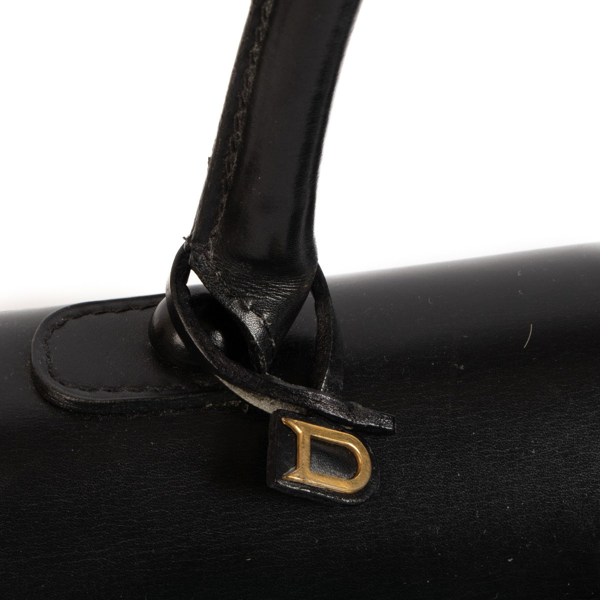 Delvaux jaren 70 Brillant MM Zwart Box Calf