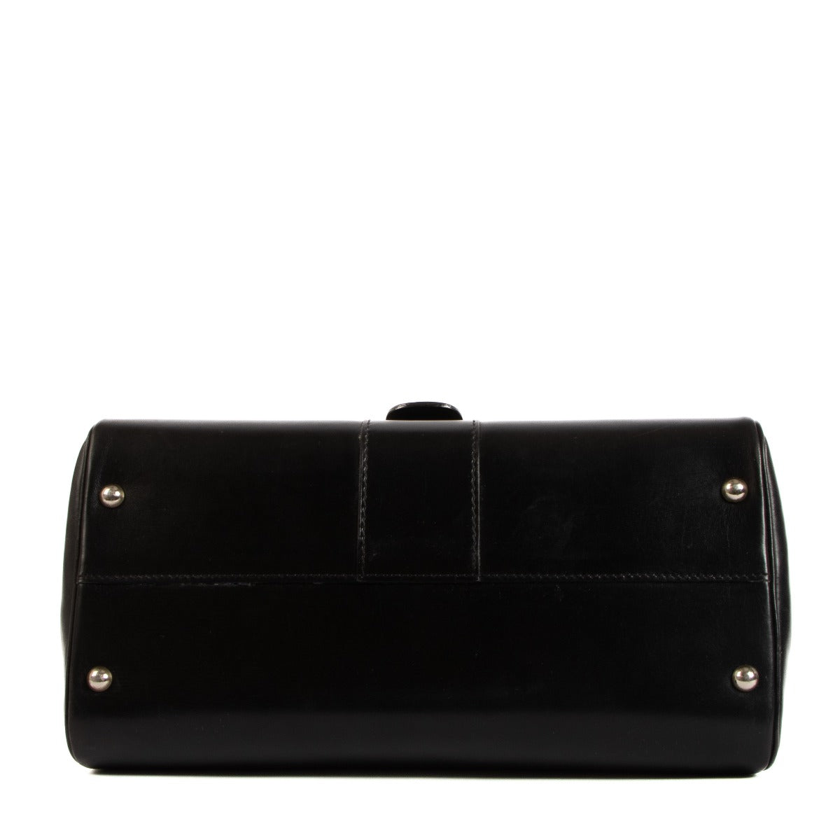 Delvaux jaren 70 Brillant MM Zwart Box Calf