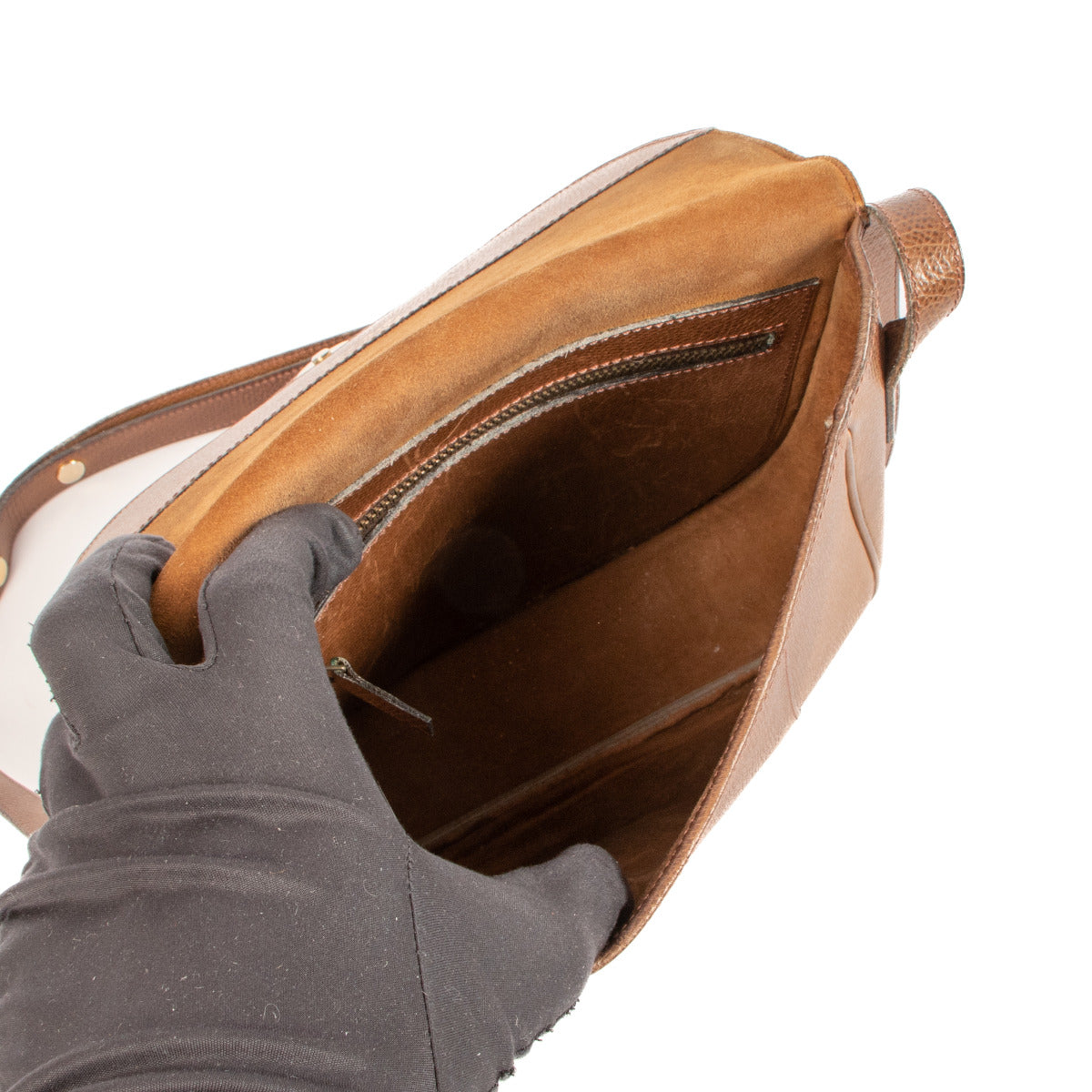 Delvaux Brown Vintage Crossbody handtas om schuin te dragen bij Labellov tweedehands in Antwerpen