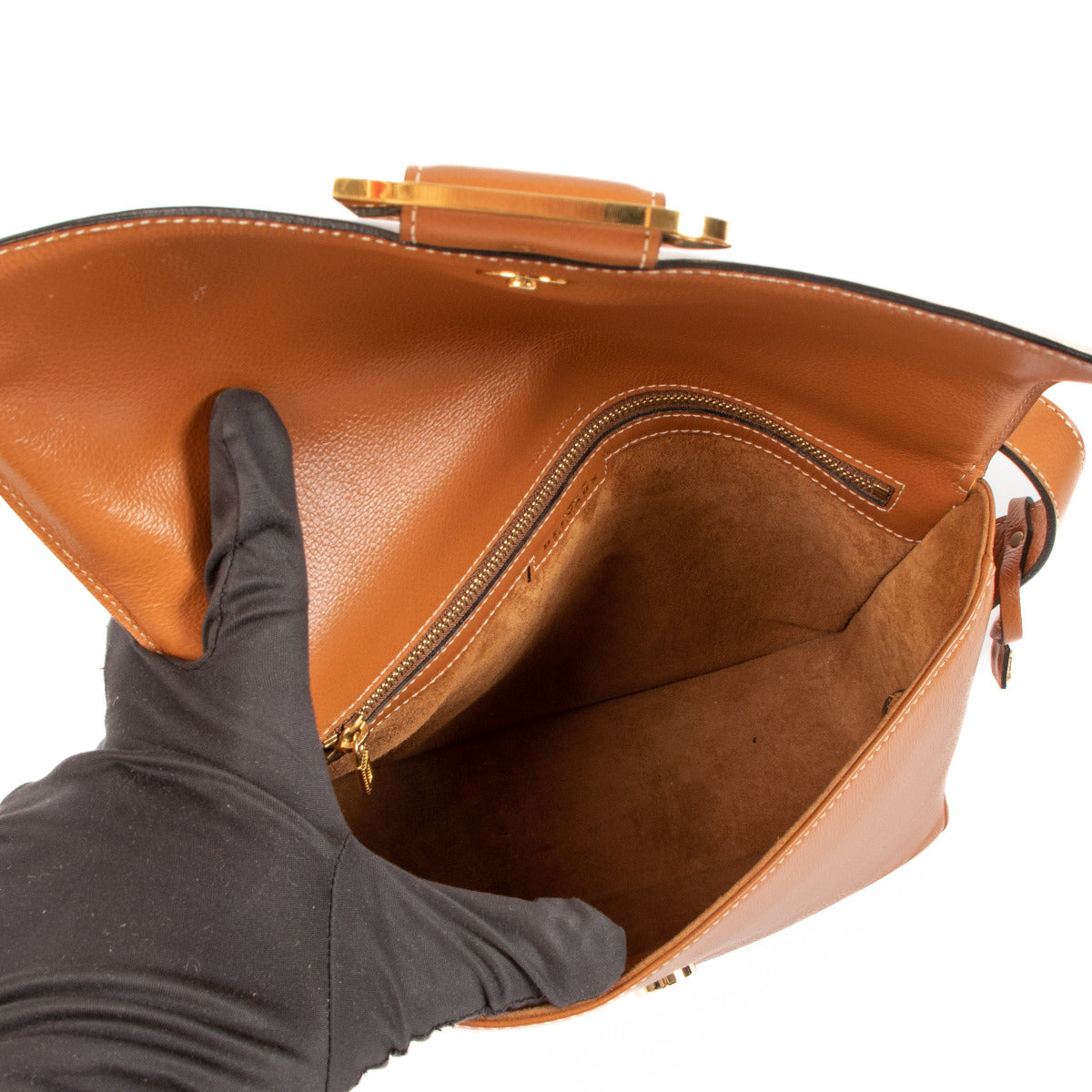 Delvaux Poirier Cognac Jumping Schoudertas