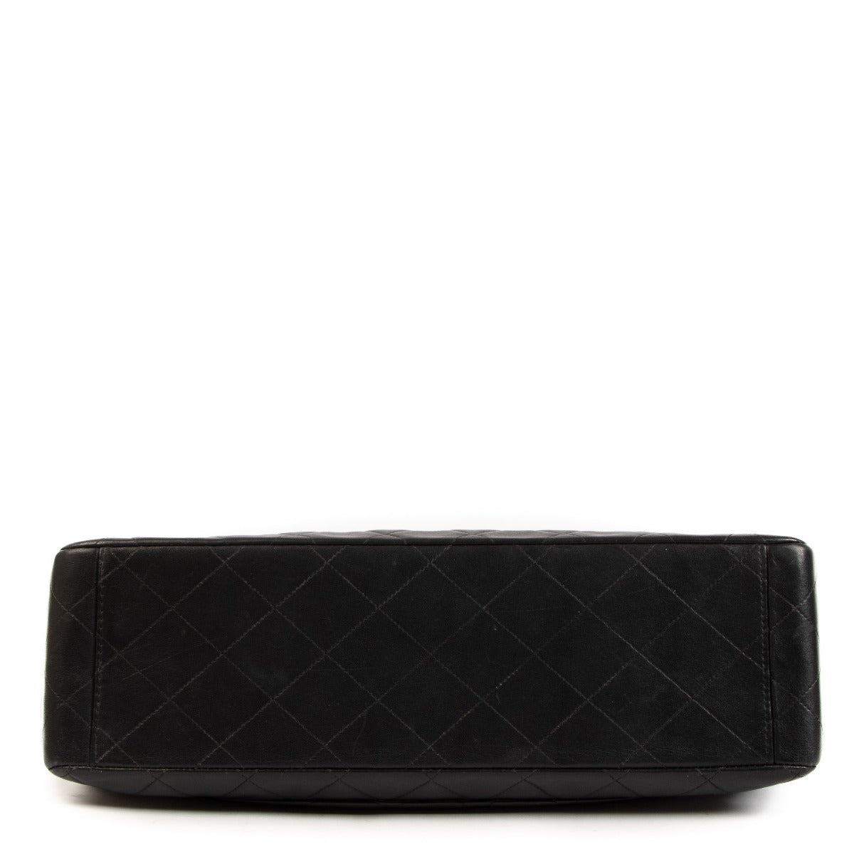 Authentic second hand Chanel Black Vintage Maxi XL Classic Flap Bag on www.labellov.com