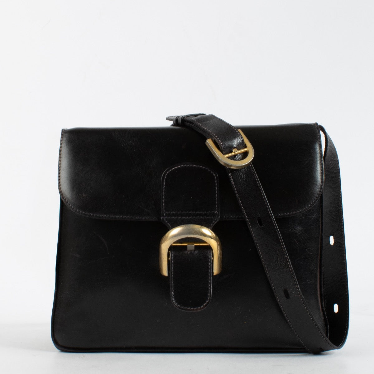 authentic preloved Delvaux Black Box Calf Festival Bag on Labellov.com