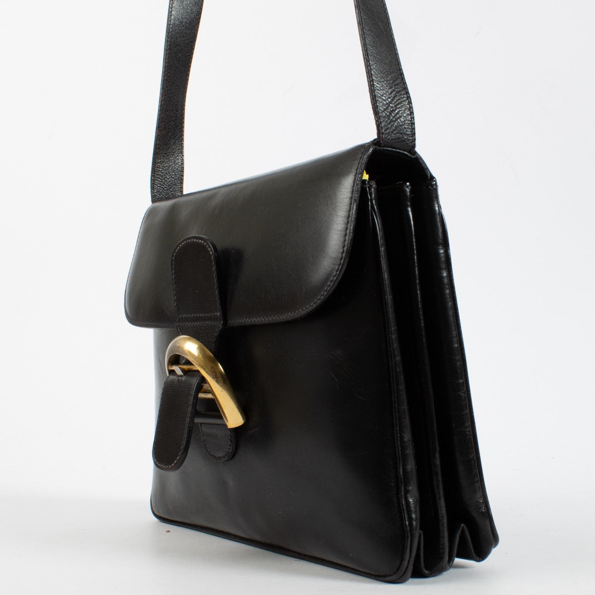 authentic preloved Delvaux Black Box Calf Festival Bag on Labellov.com