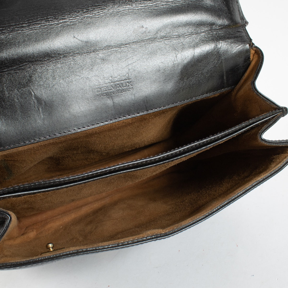 authentic preloved Delvaux Black Box Calf Festival Bag on Labellov.com