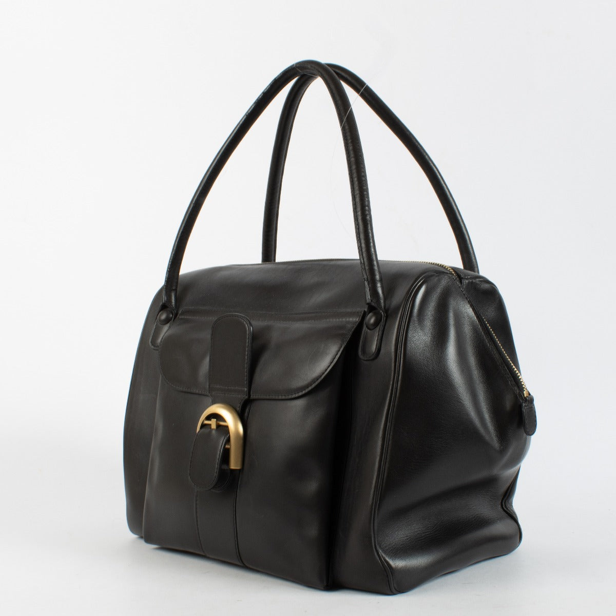 Delvaux Black Bridon Brillant 12H Bag
