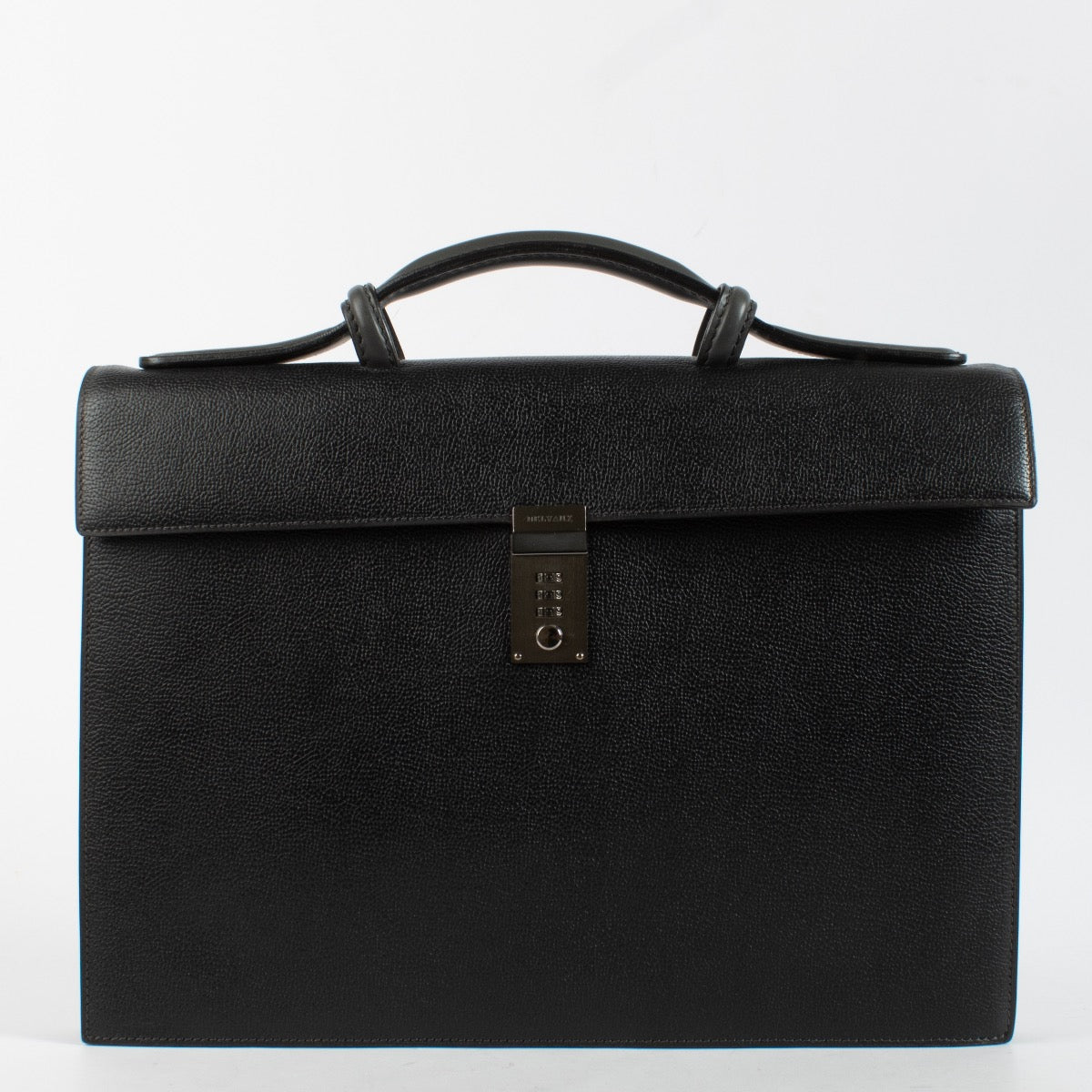 authentic preloved Delvaux Dark Grey Message Briefcase on Labellov.com