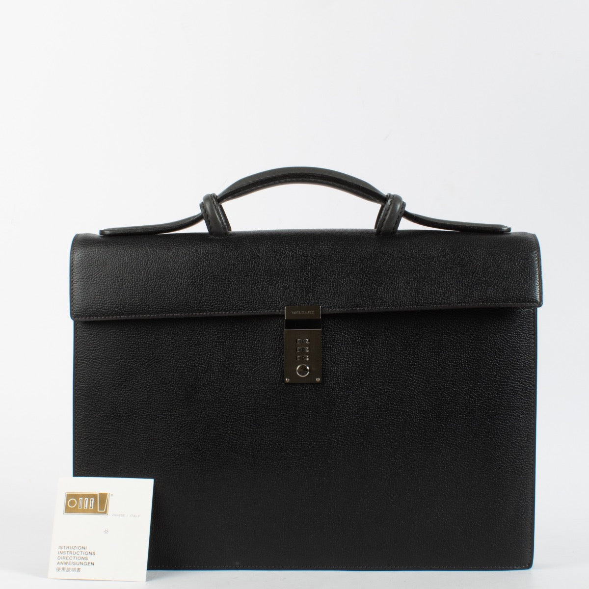 authentic preloved Delvaux Dark Grey Message Briefcase on Labellov.com