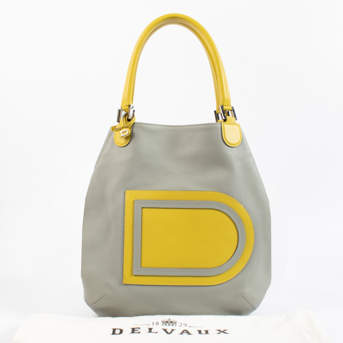 Delvaux grey Top handle