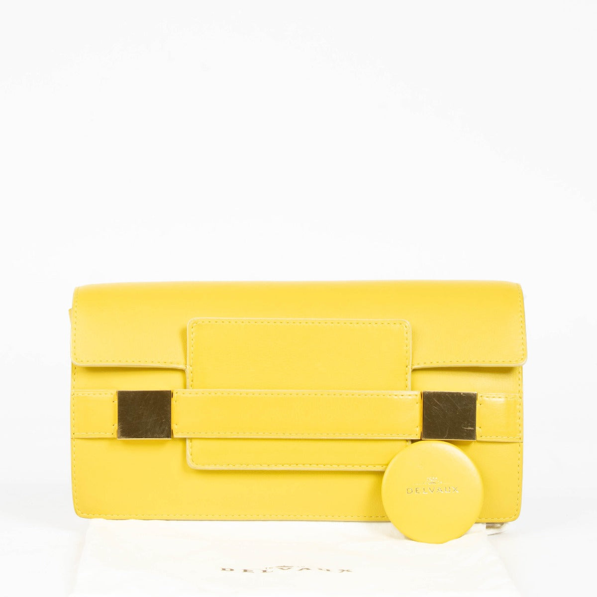 Authentic pre-loved Delvaux Mimosa Polo Madame Pochette Clutch on Labellov.com