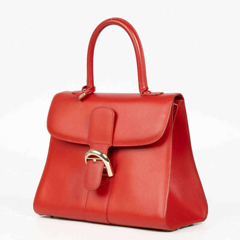 Authentic pre-loved Delvaux Lipstick Red Boxcalf MM Brillant on Labellov.com