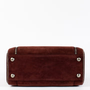 shop 100% authentic second hand Delvaux Burgundy Suede/Poisson Charlotte Bag on Labellov.com