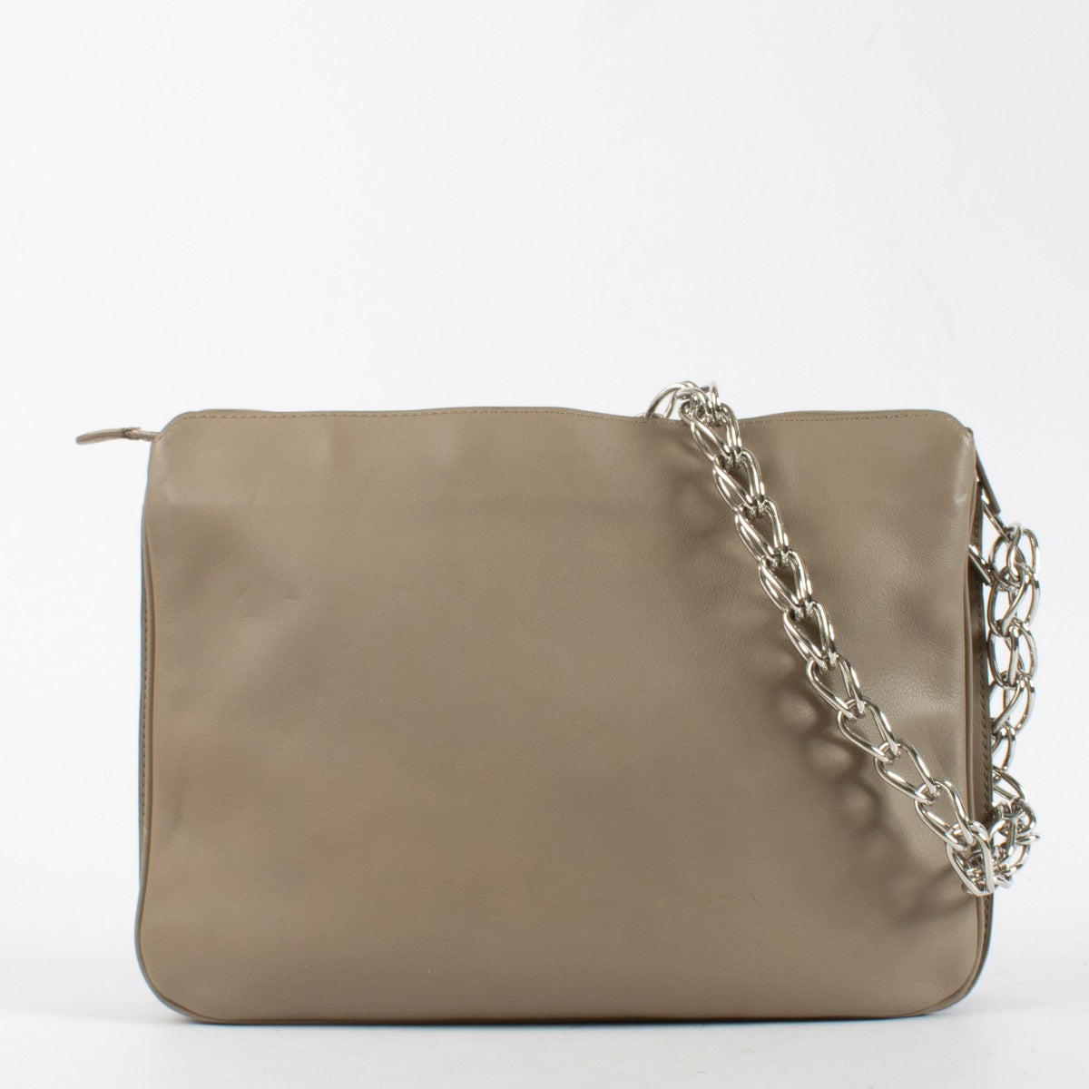 authentic preloved Delvaux Taupe Allure Trio Bag on Labellov.com