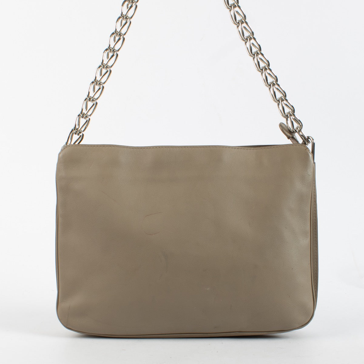 authentic preloved Delvaux Taupe Allure Trio Bag on Labellov.com