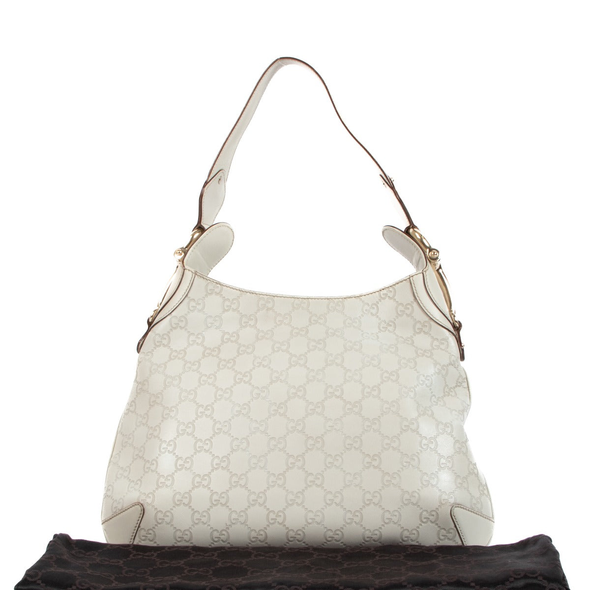Gucci Creole Guccissima Horsebit Hobo Bag