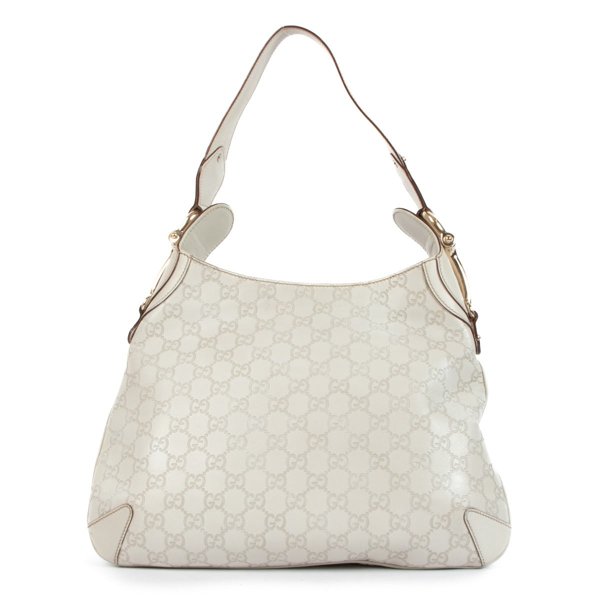 Gucci Creole Guccissima Horsebit Hobo Bag