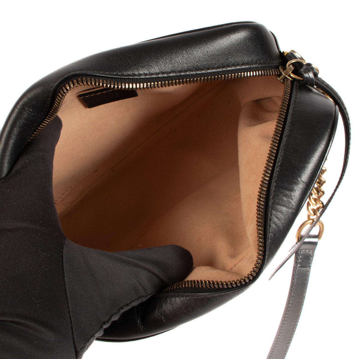 Gucci Black GG Marmont Small Matelassé Shoulder Bag