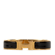 Hermès Black Clic H PM Bracelet, Hermes Black Bracelet, Hermes Black Clic H, Hermes black and gold Clic H, Hermes Bracelet, Hermes Jewelry, Hermes Preloved, Hermes Labellov, Hermes Paris