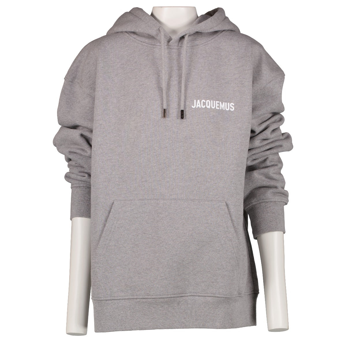 shop 100% authentic second hand Jacquemus Grey Logo Hoodie - Size M on Labellov.com