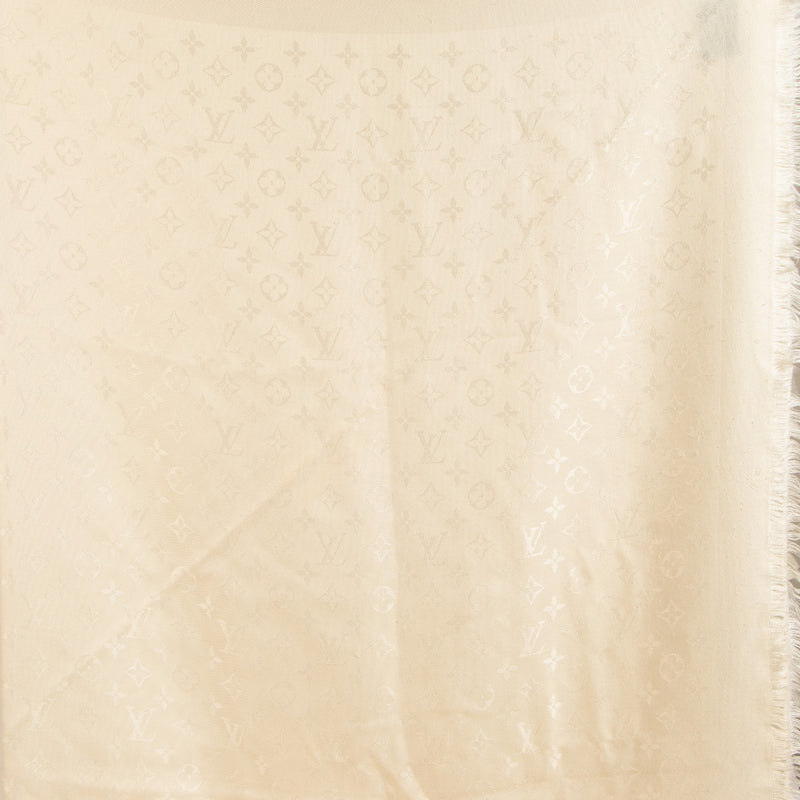 Louis Vuitton Cream Monogram Shawl
