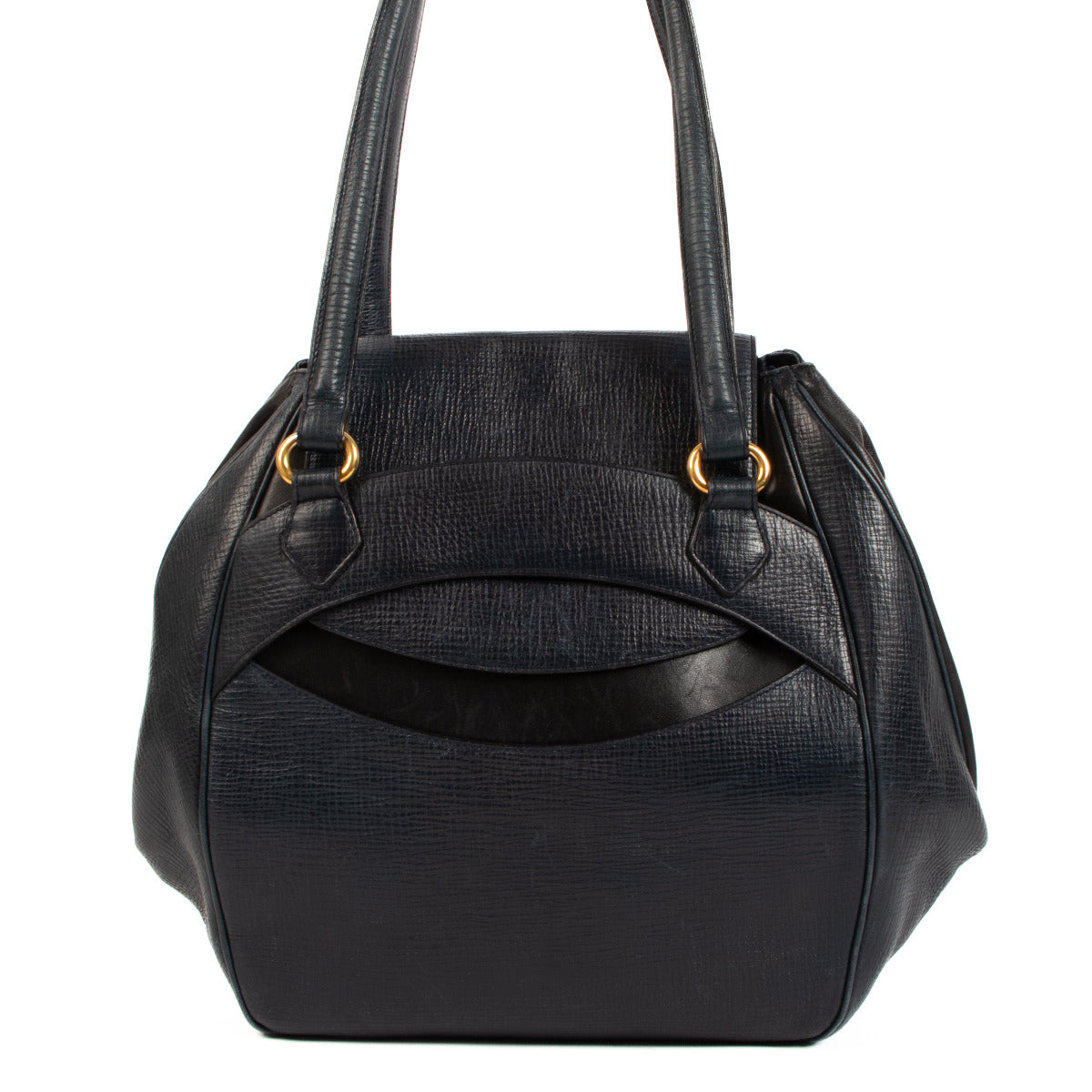 Delvaux Midnight Blue Vintage Shoulder Bag for the best price at Labellov secondhand luxury in Antwerp
